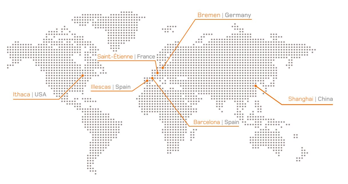 map of aerospace materials laboratories